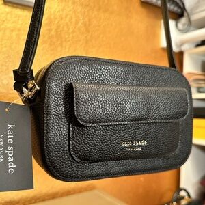 Kate Spade Black Leather Ava Crossbody Purse